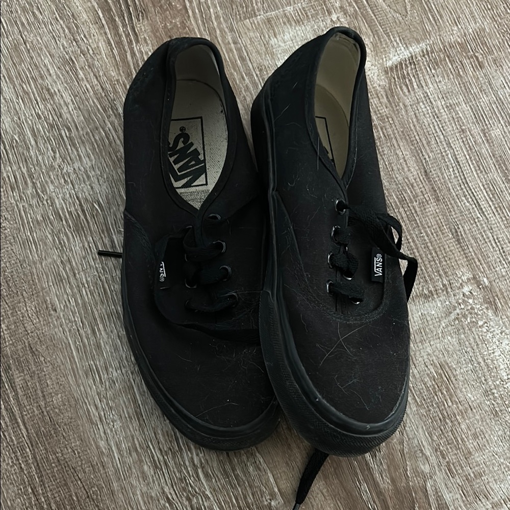 Vans Black Canvas Sneakers